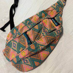 Small Kavu Southwestern Pattern Rope Sling Bag